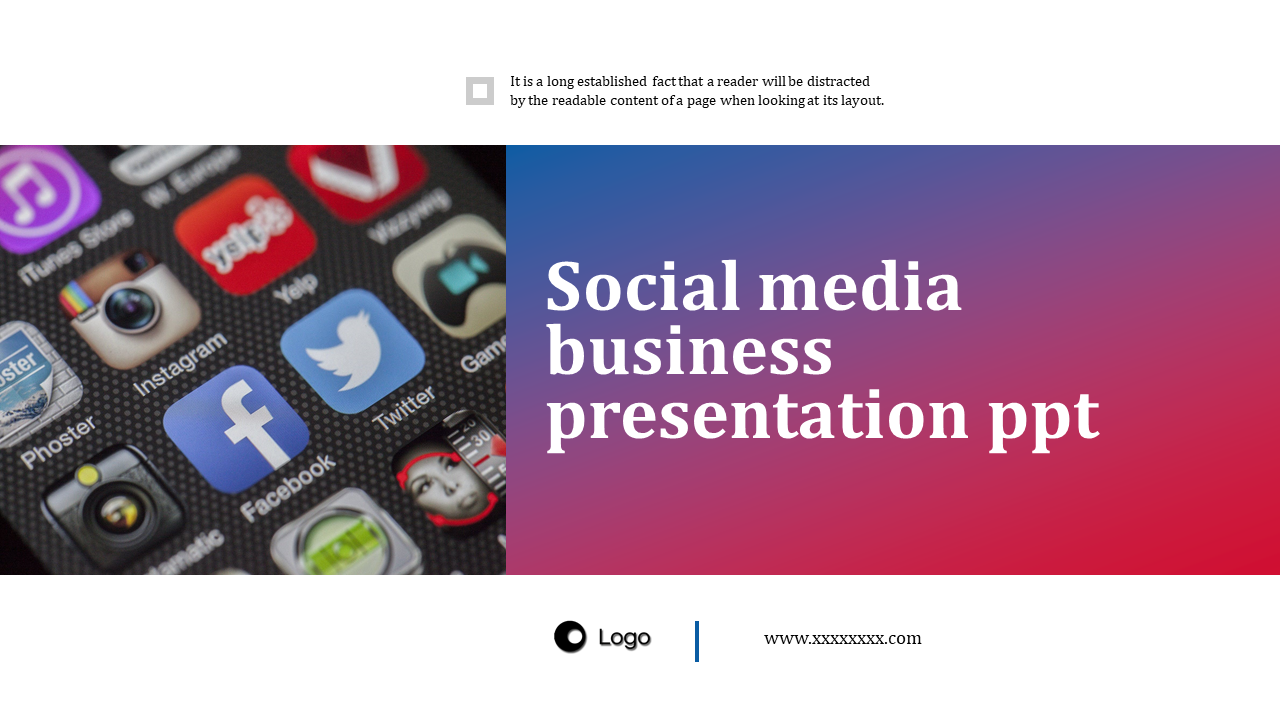 Social Media Business Presentation PPT